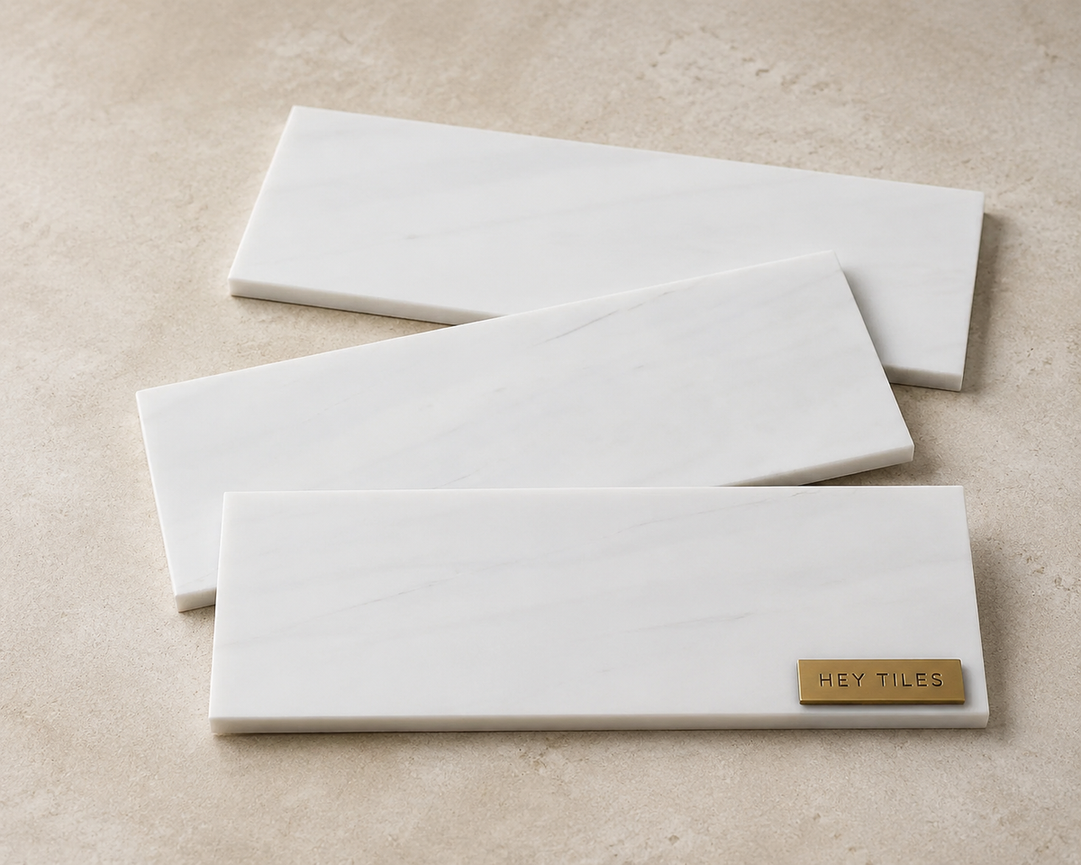 Bianco Dolomite 4" x 12" Marble Subway Tile — product image 3