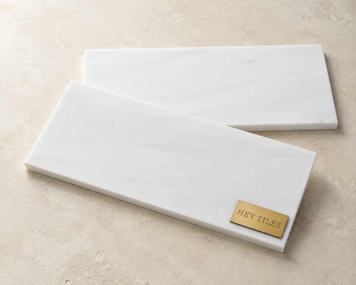Bianco Dolomite 4" x 12" Marble Subway Tile — product image 4