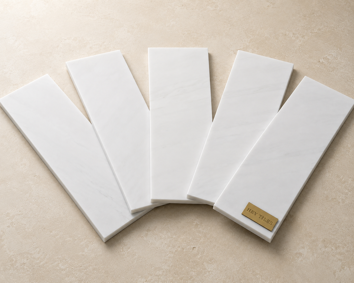 Bianco Dolomite 4" x 12" Marble Subway Tile — product image 5