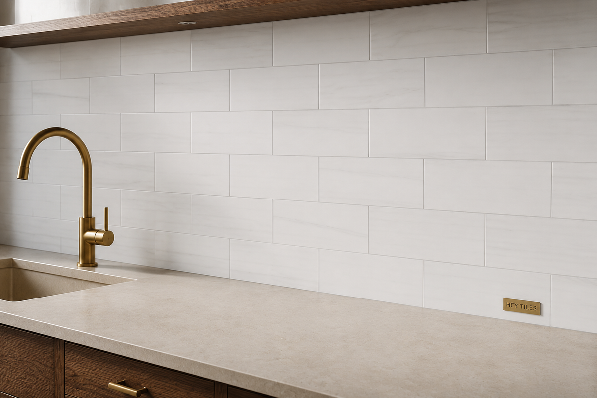 Bianco Dolomite 4" x 12" Marble Subway Tile — product image 6