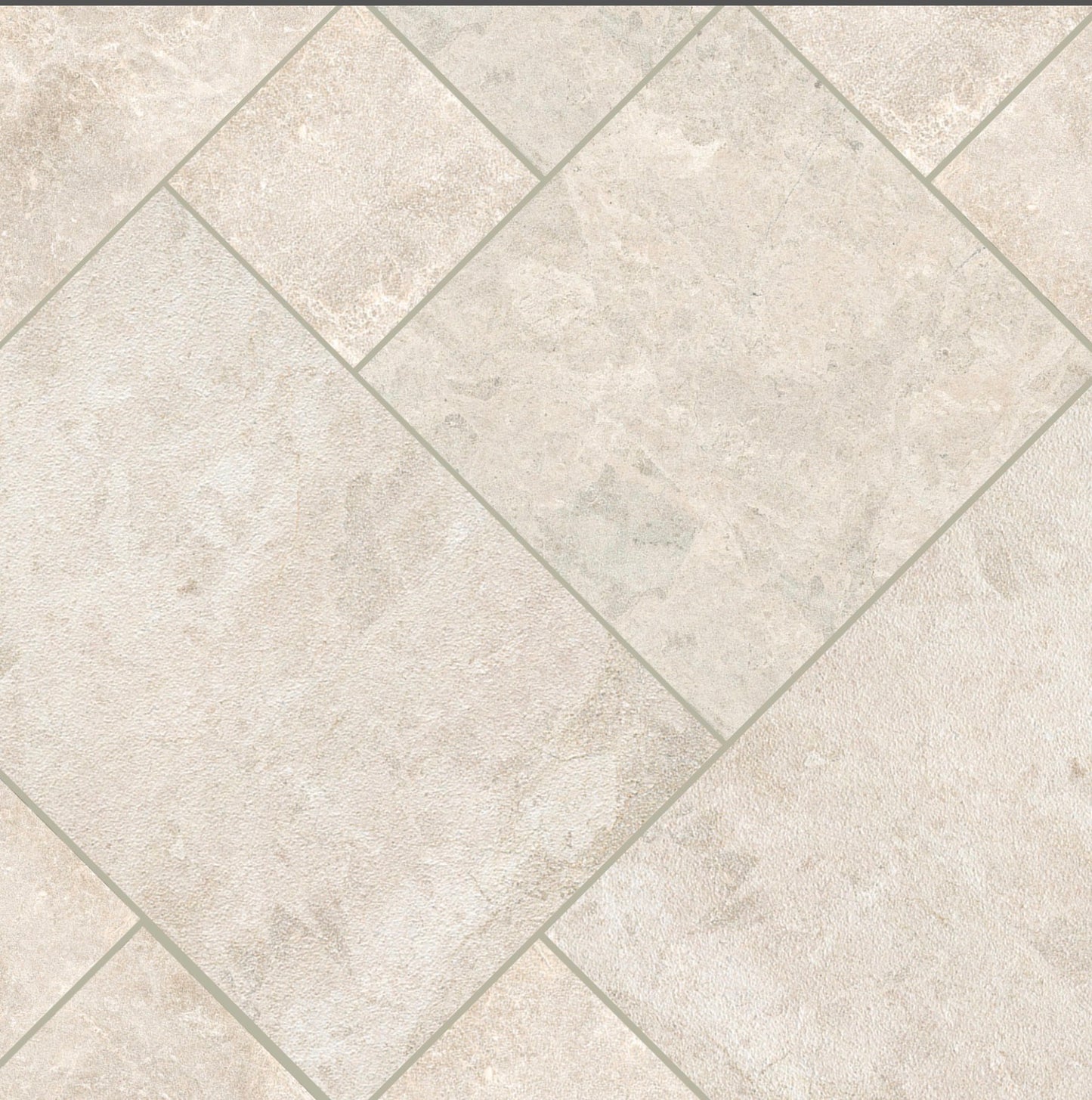 Diana Royal 1.25" (3 cm) Sandblasted & Brushed Natural Marble French Pattern Versailles Kits