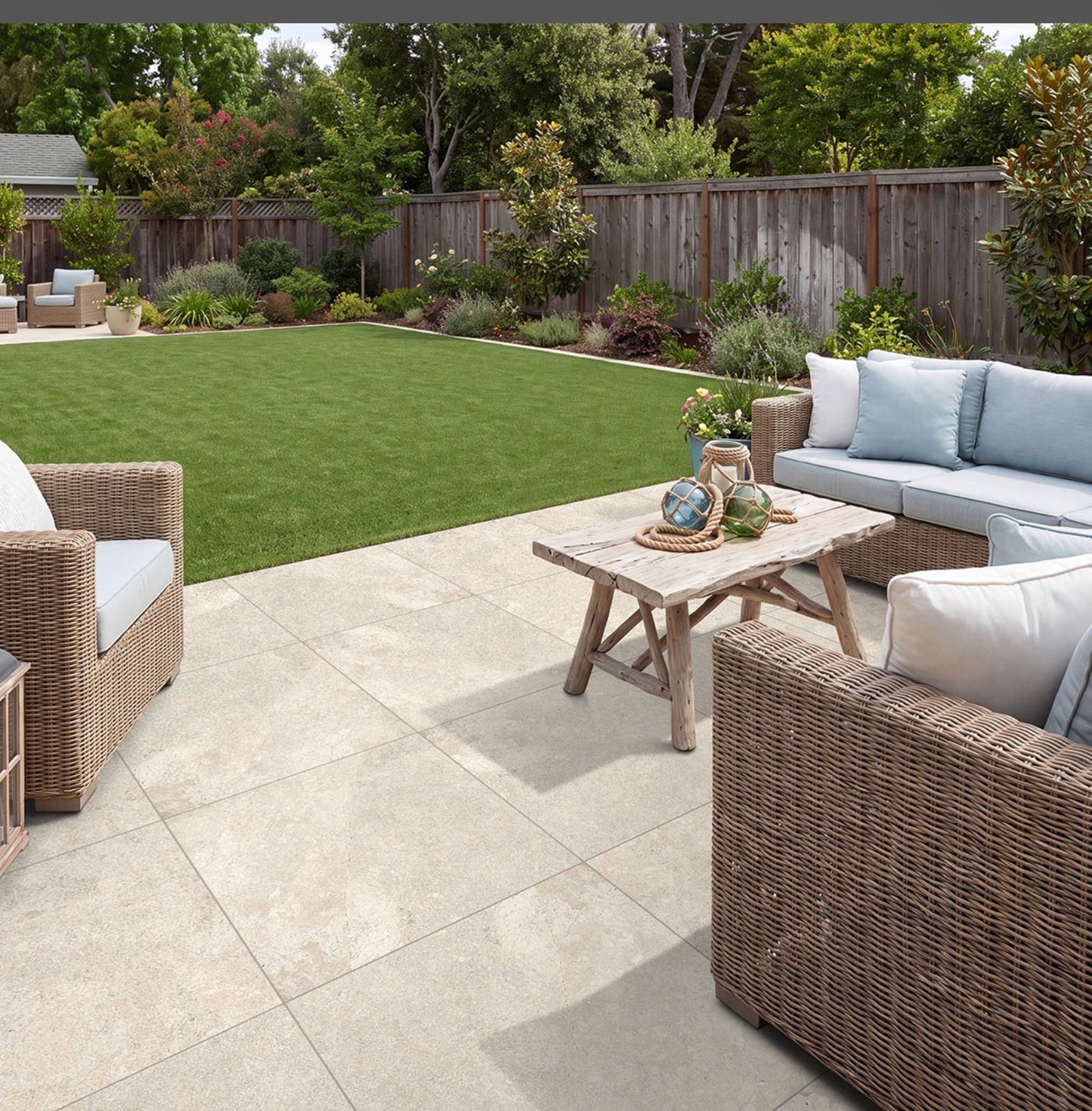 Diana Royal 24" x 24" x 3cm Sandblasted Natural Marble Pavers
