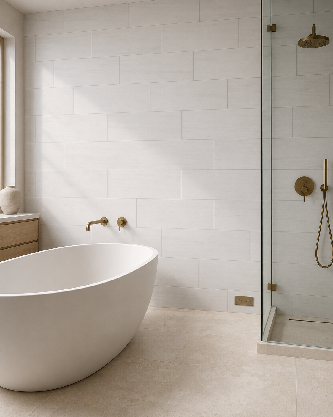 Bianco Dolomite 12" x 24" Natural Marble Tile
