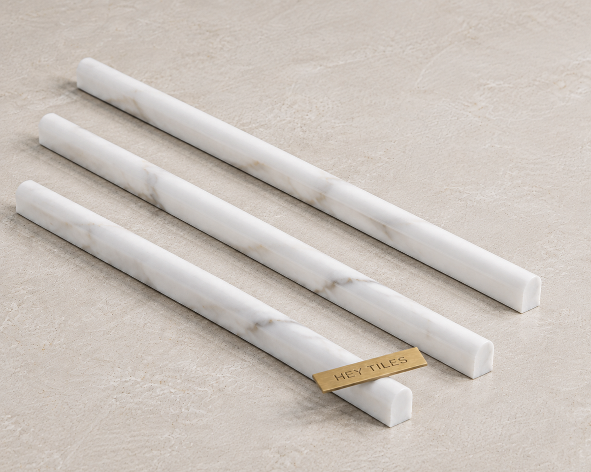 Calacatta Gold Marble 1/2 X 12 Pencil Liner