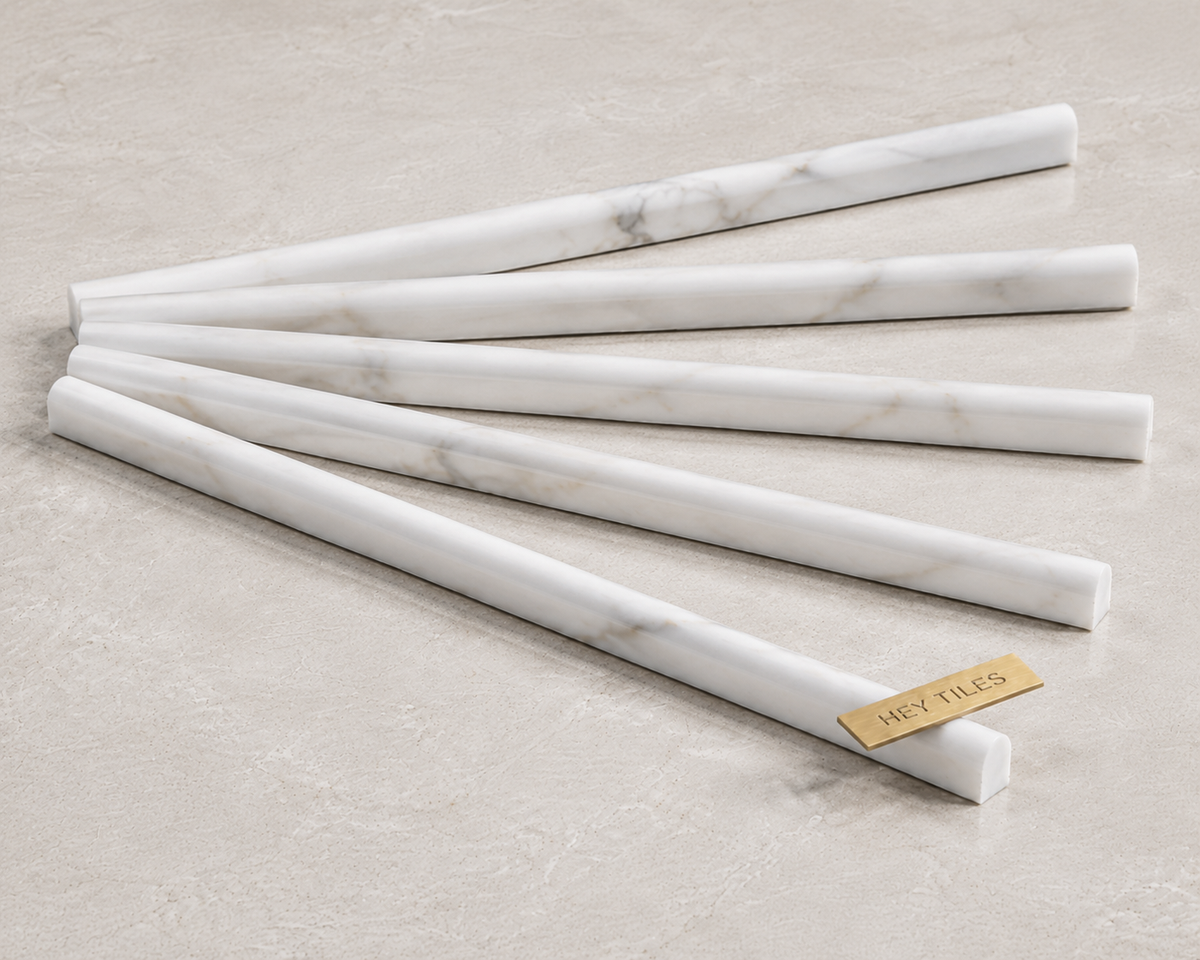 Calacatta Gold Marble 1/2 X 12 Pencil Liner