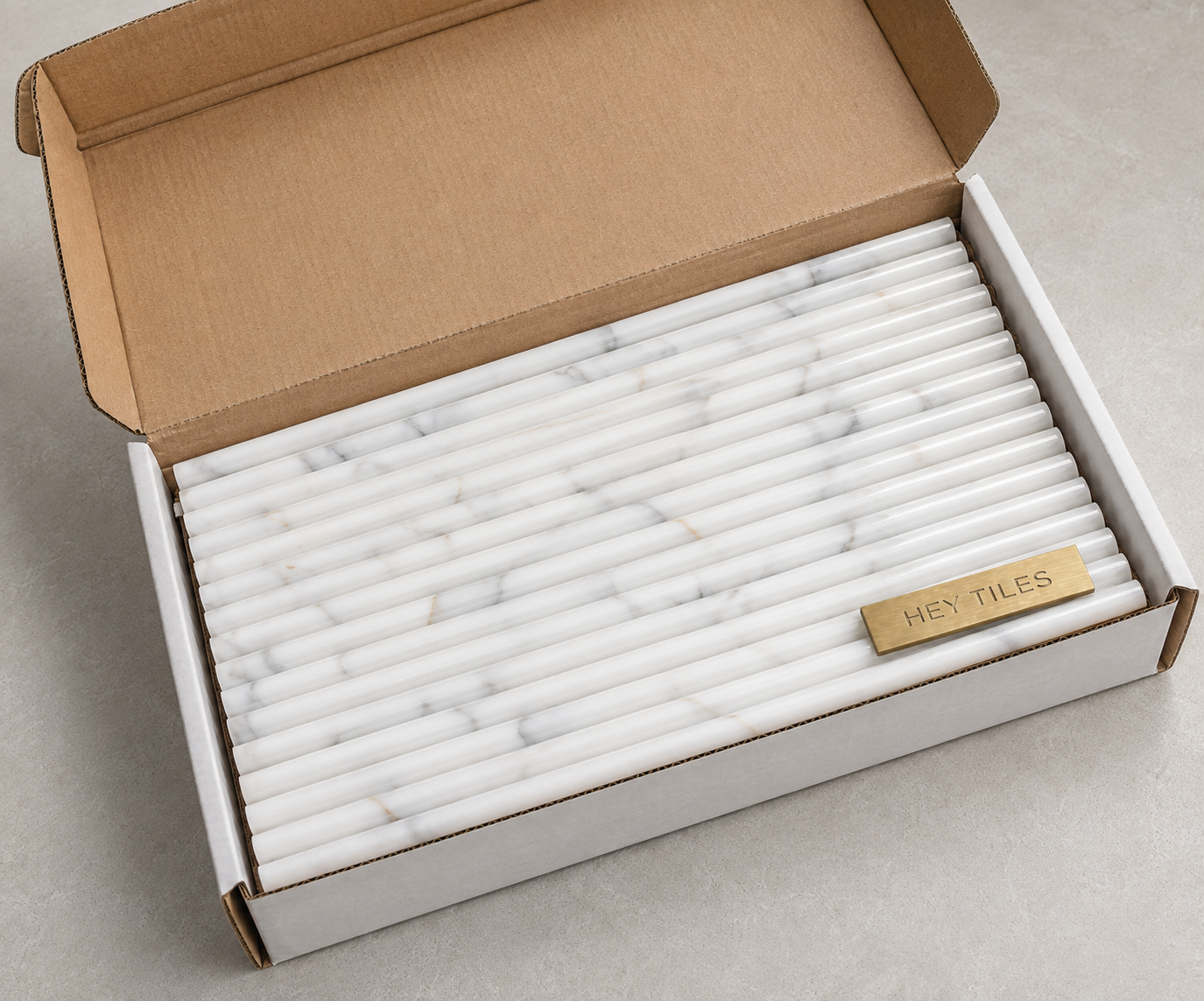 Calacatta Gold Marble 1/2 X 12 Pencil Liner