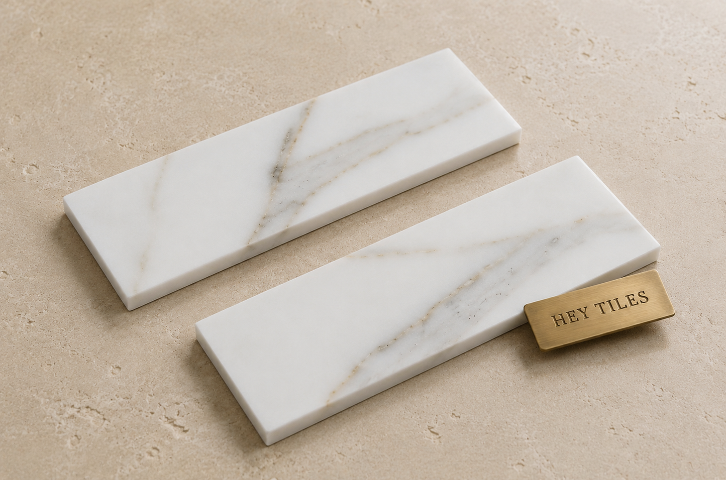 2X8 Tuscan Calacatta Gold Italian Marble Tile