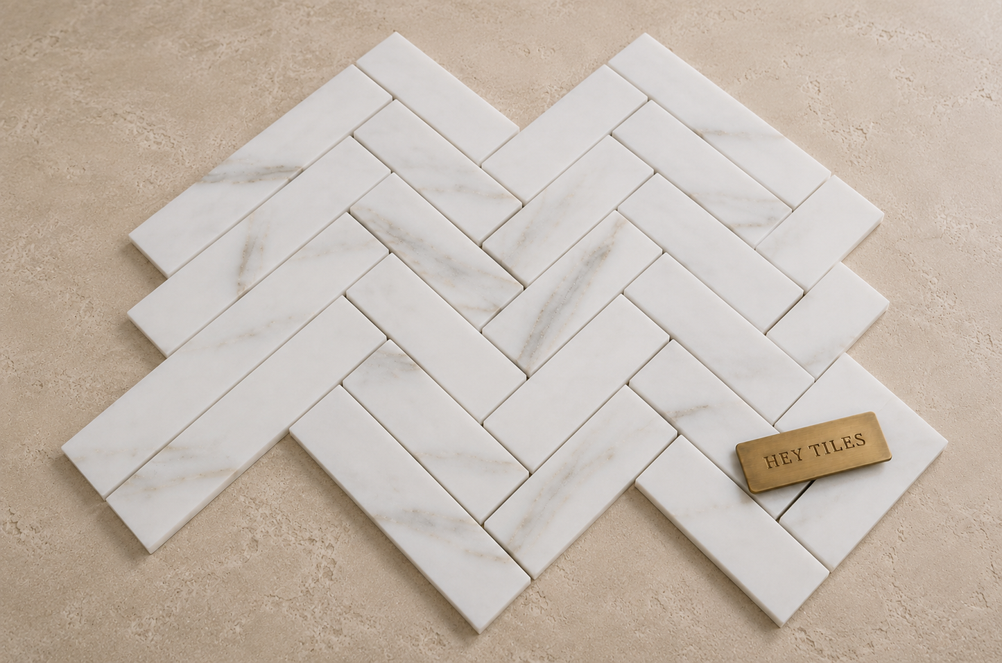 2X8 Tuscan Calacatta Gold Italian Marble Tile