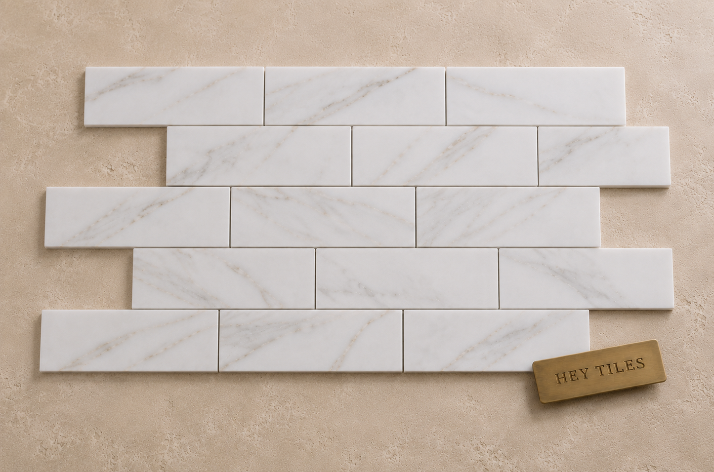 2X8 Tuscan Calacatta Gold Italian Marble Tile