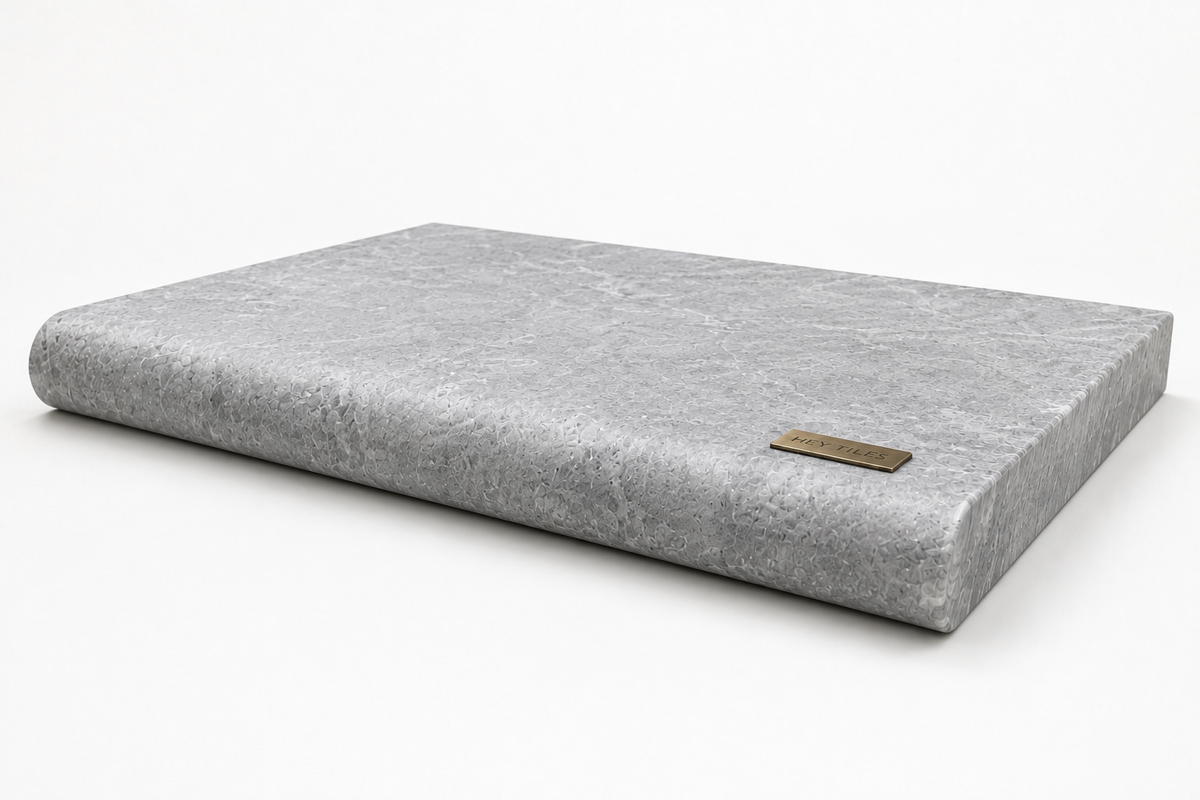 Tundra Gray Marble Pool Coping is 16" x 24" 5 cm