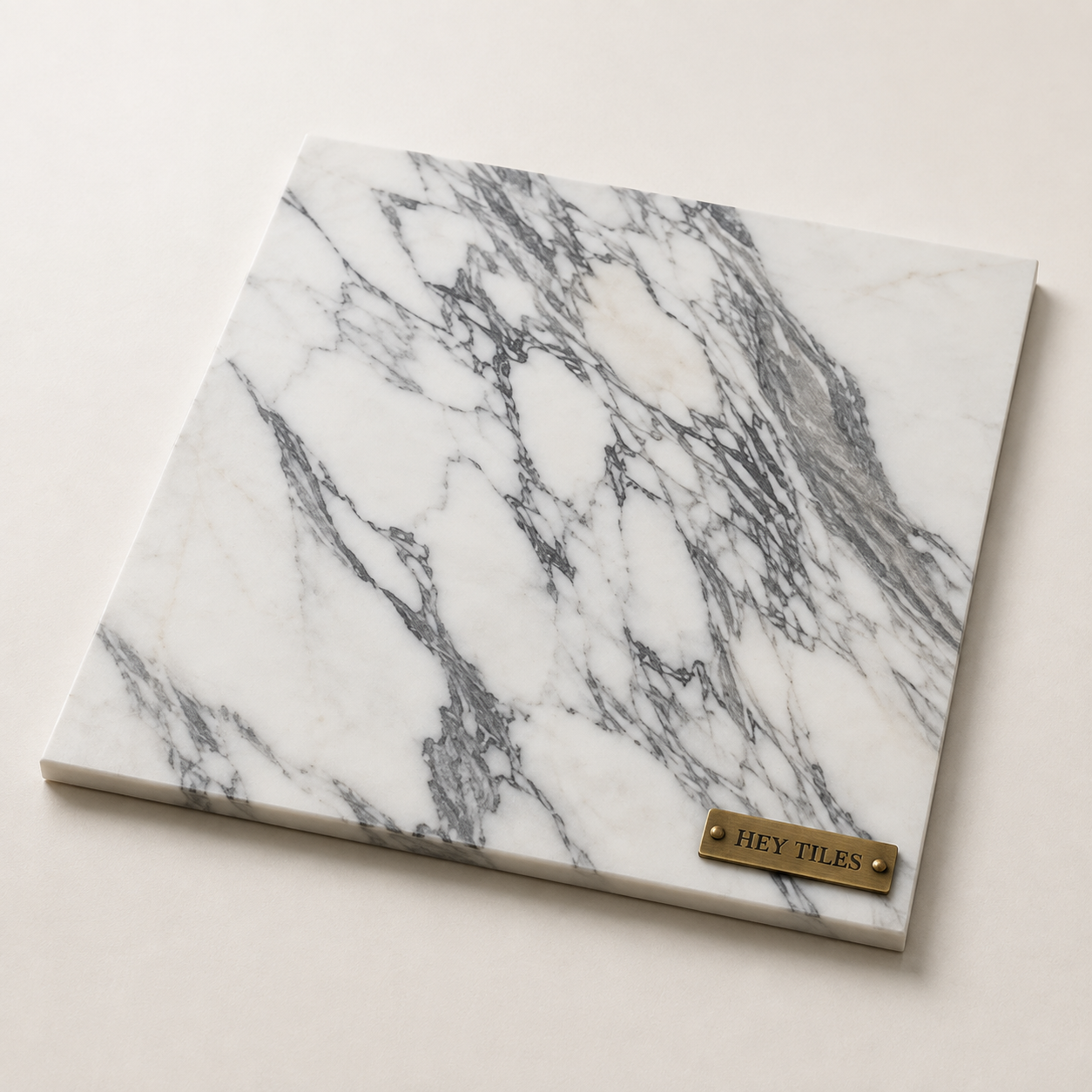 12x12, 3/8 Arabescato Corchia Deluxe Italian Marble Tile