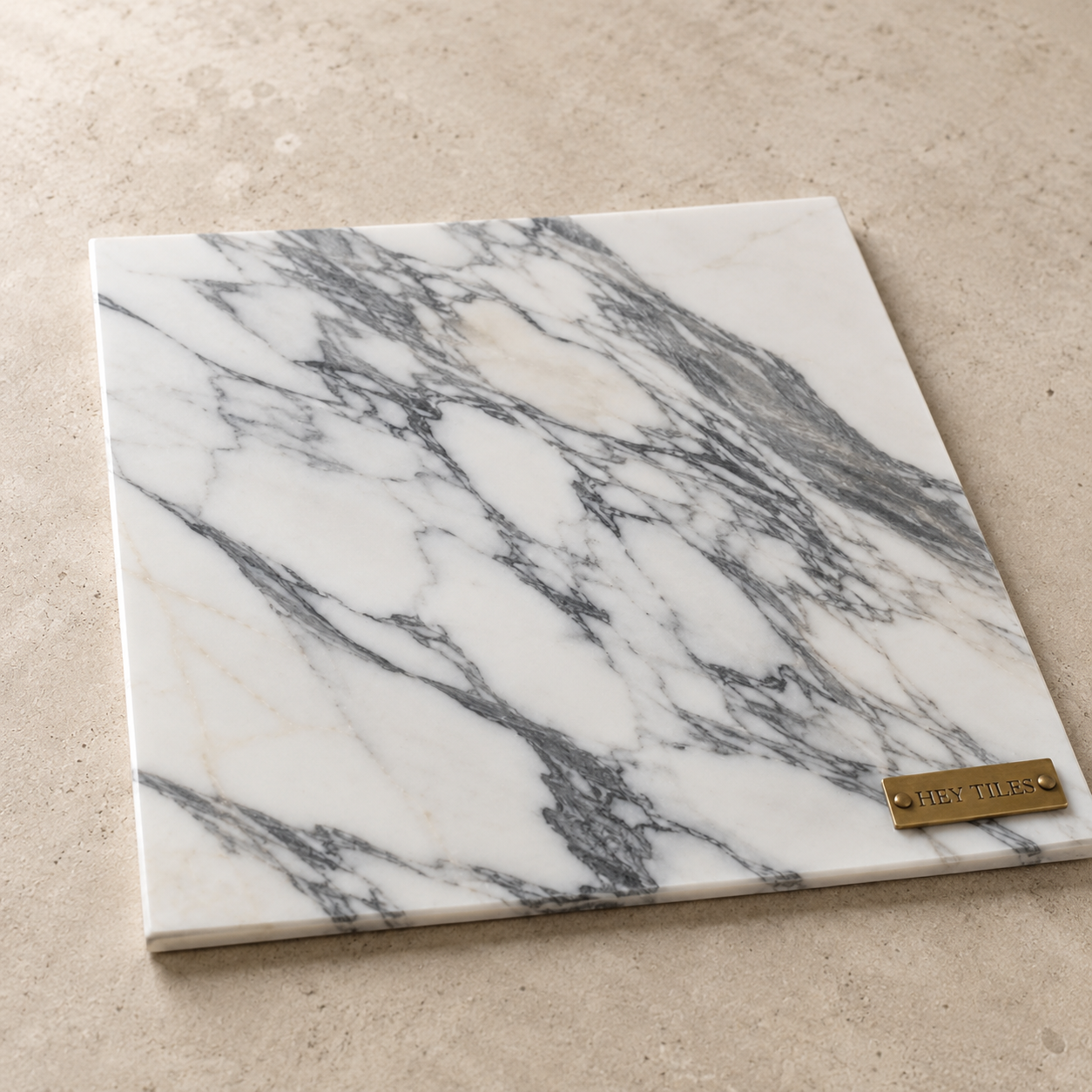 18x18, 3/8 Arabescato Corchia Deluxe Italian Marble Tile