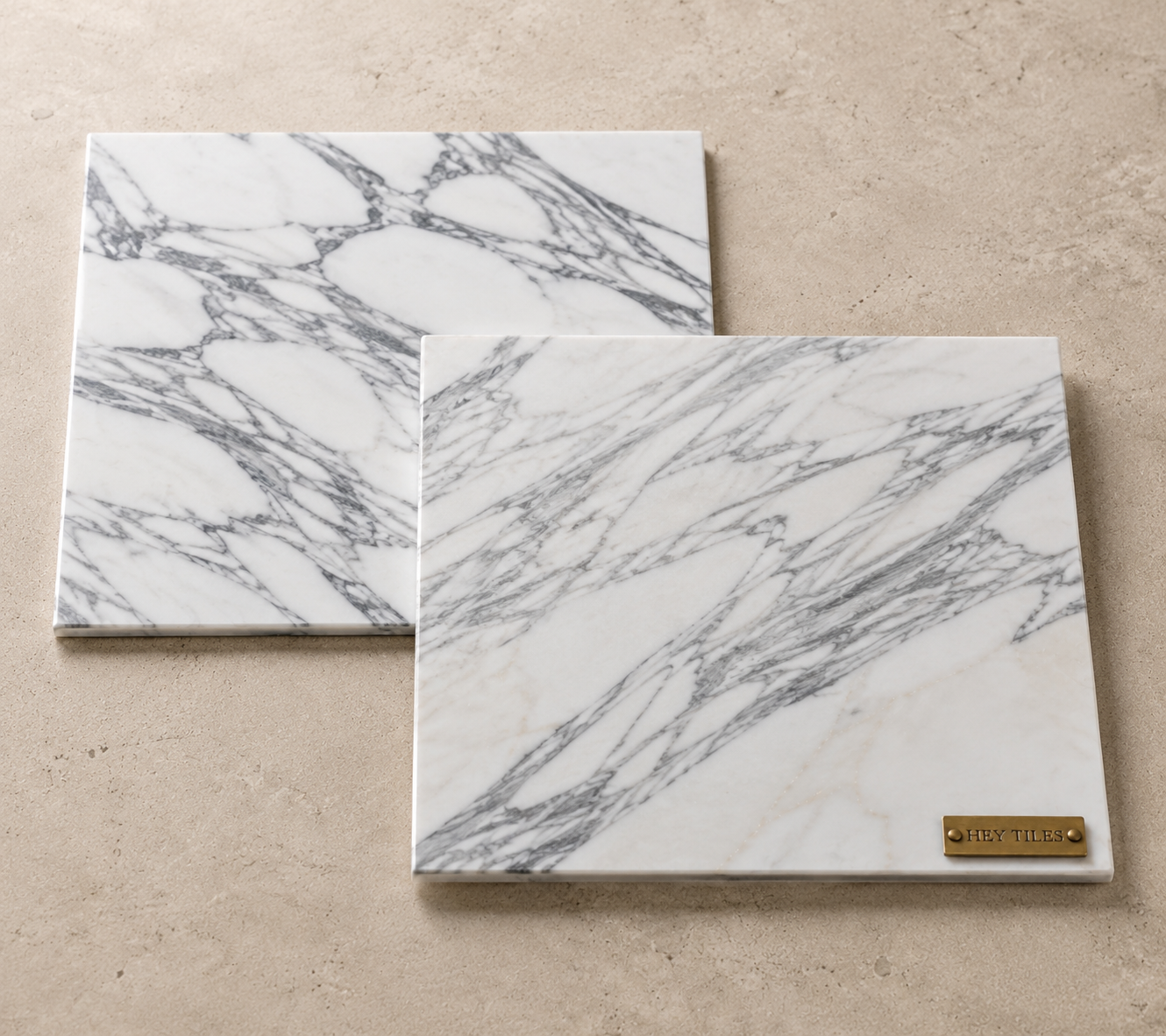 18x18, 3/8 Arabescato Corchia Deluxe Italian Marble Tile