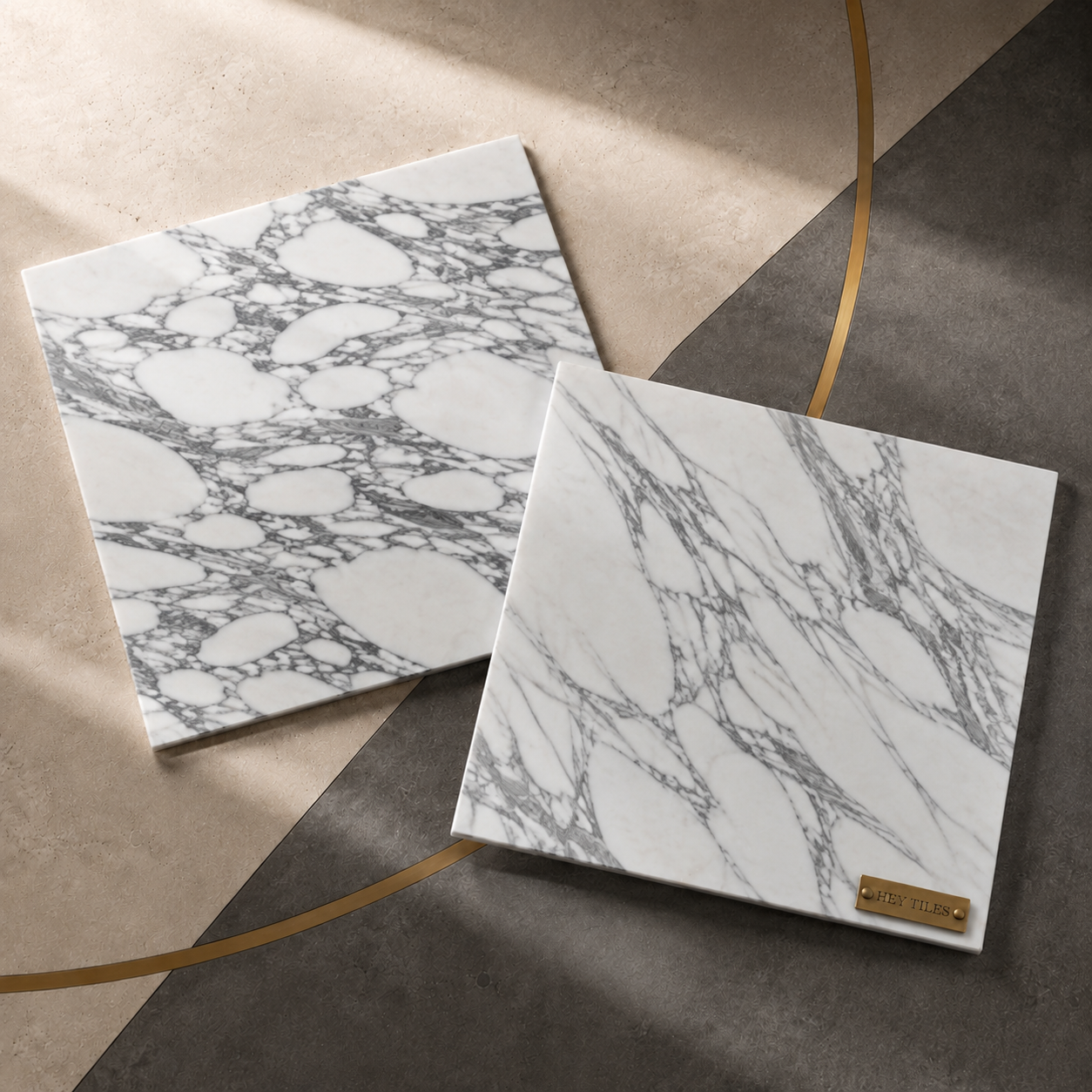 18x18, 3/8 Arabescato Corchia Deluxe Italian Marble Tile