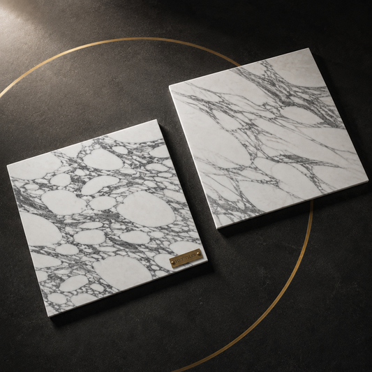 18x18, 3/8 Arabescato Corchia Deluxe Italian Marble Tile