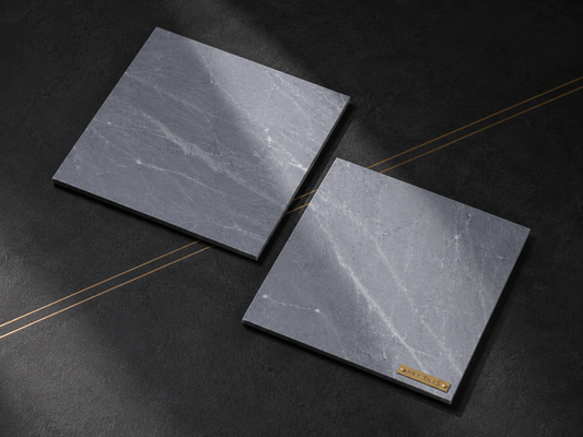 12x12 Bardiglio Imperiale Premium Italian Gray Marble Tile, 3/8
