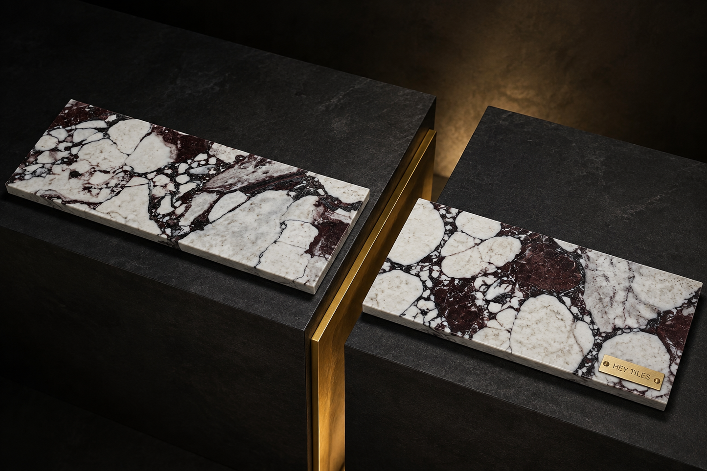4x12 Calaacatta Violet Purple Marble Tile