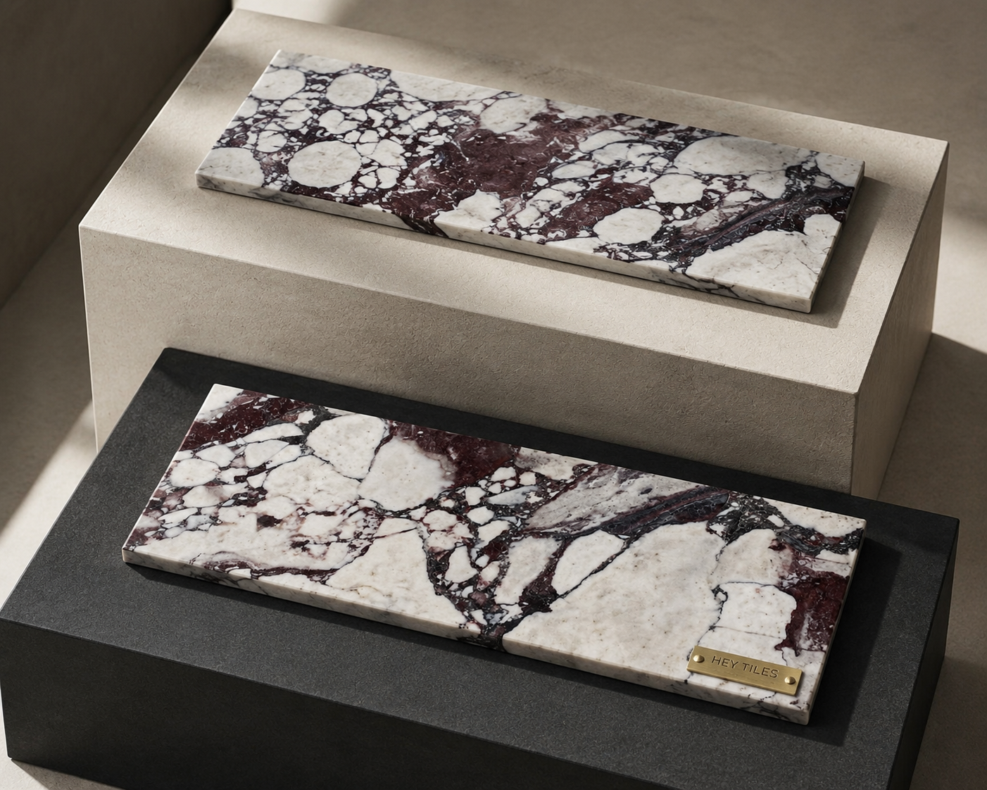 4x12 Calaacatta Violet Purple Marble Tile
