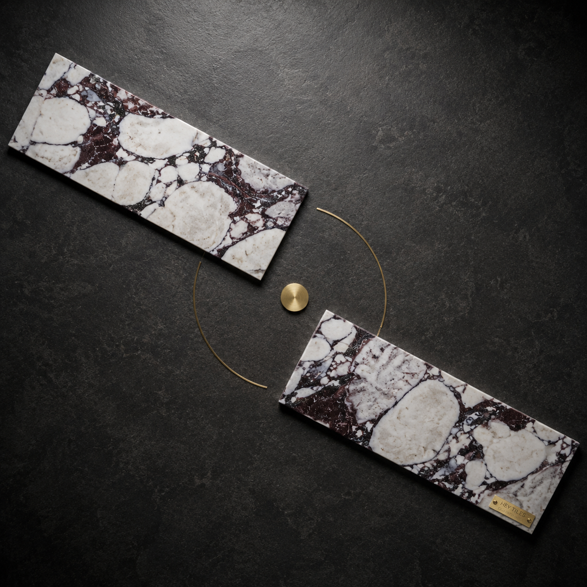 4x12 Calaacatta Violet Purple Marble Tile