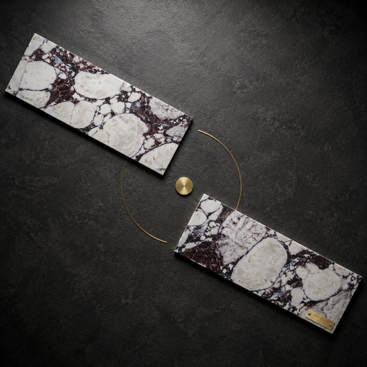 4x12 Calaacatta Violet Purple Marble Tile
