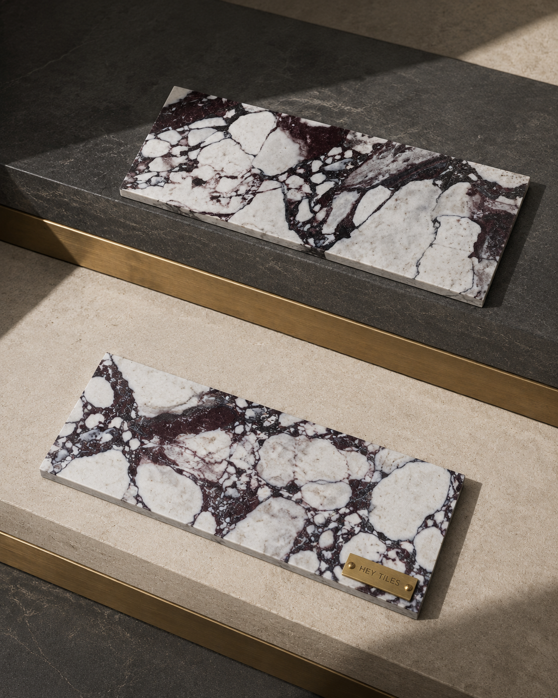 4x12 Calaacatta Violet Purple Marble Tile