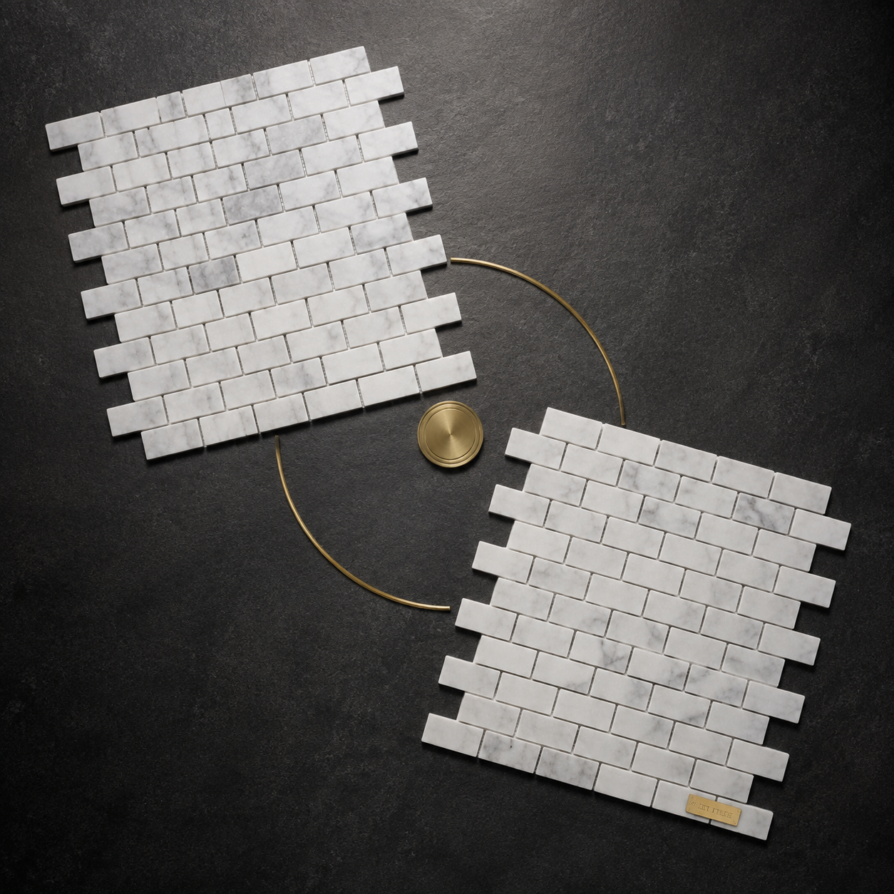 Carrara White 1x2 Marble Brick Mosaic Tile