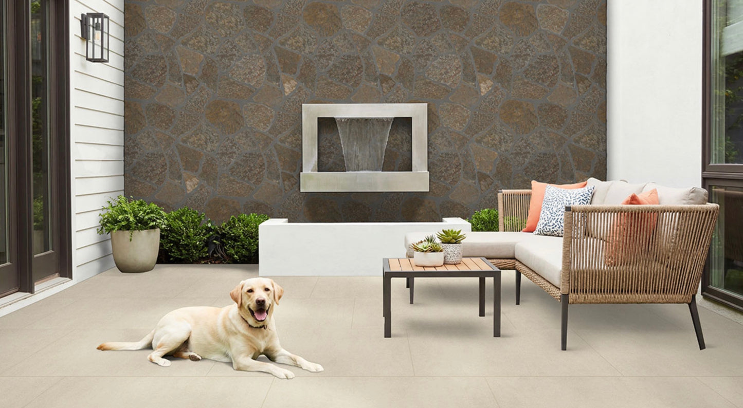 MSI Arterra Zement Blanco 24" × 48" × 2 cm Porcelain Paver