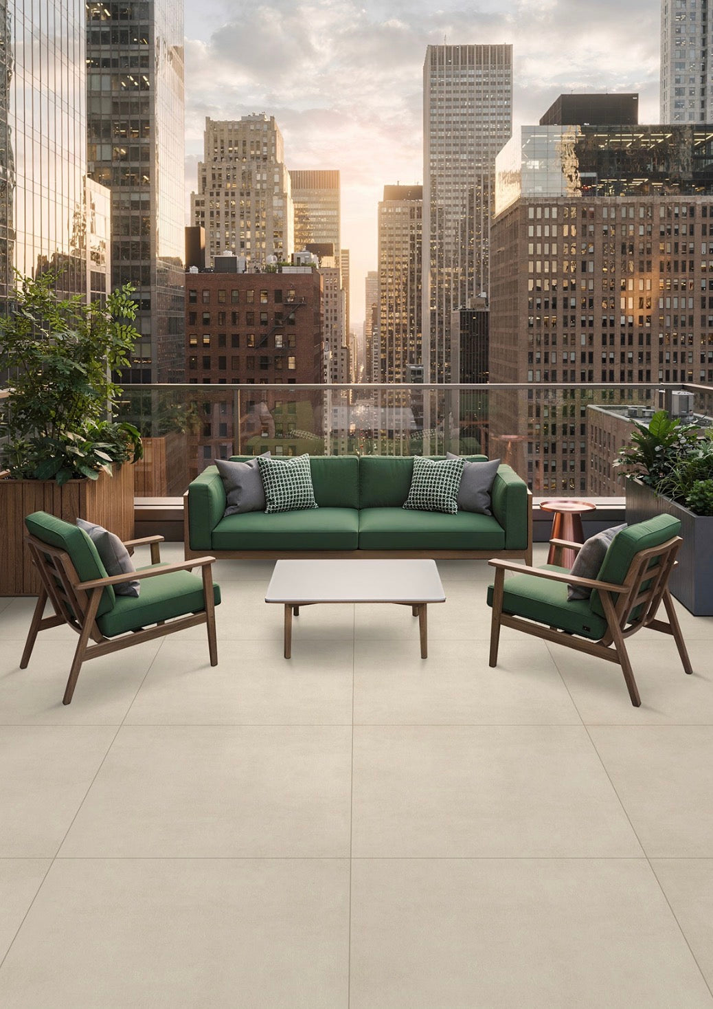 MSI Zement Blanco 36x36 2cm Porcelain Paver