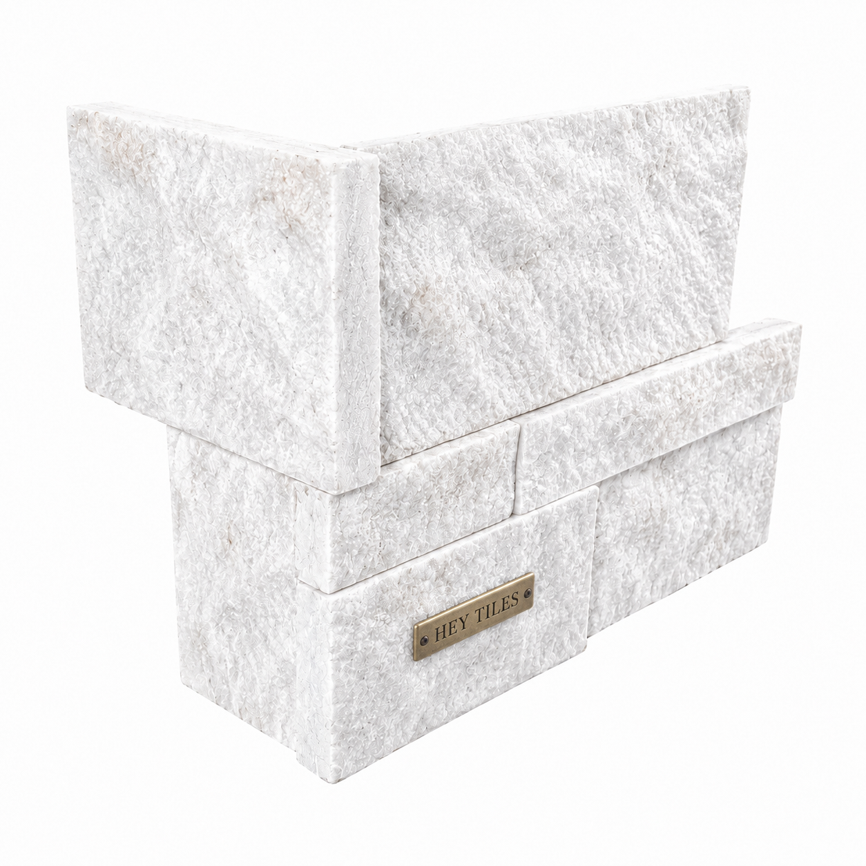 MSI Stonevera Pearl 9" × 18" Marble Corner Ledger Panel