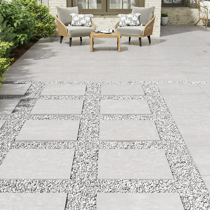 24 x 24 Arterra Beton Gray Porcelain Paver - Matte, 2 CM