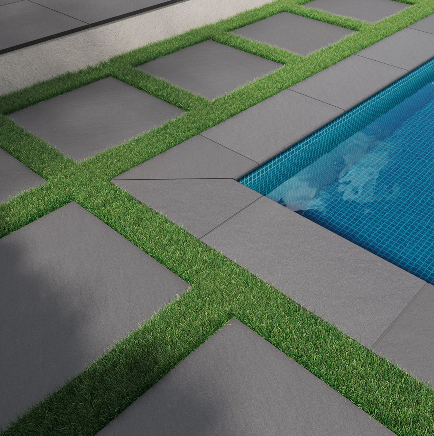 24×24 True Bluestone Arterra® Porcelain Pavers, 2 CM