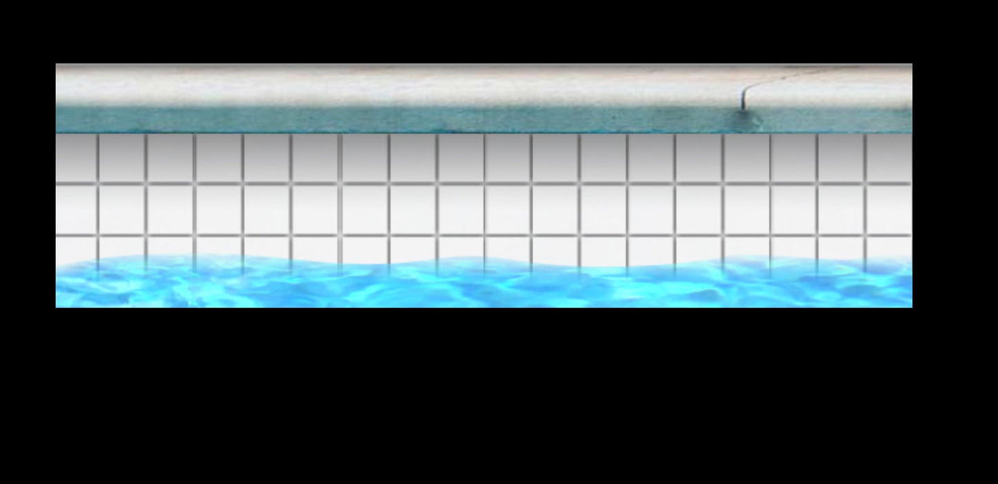 Fujiwa Celica Series Porcelain Tile White Glossy, 2" x 2" - Pool Tile