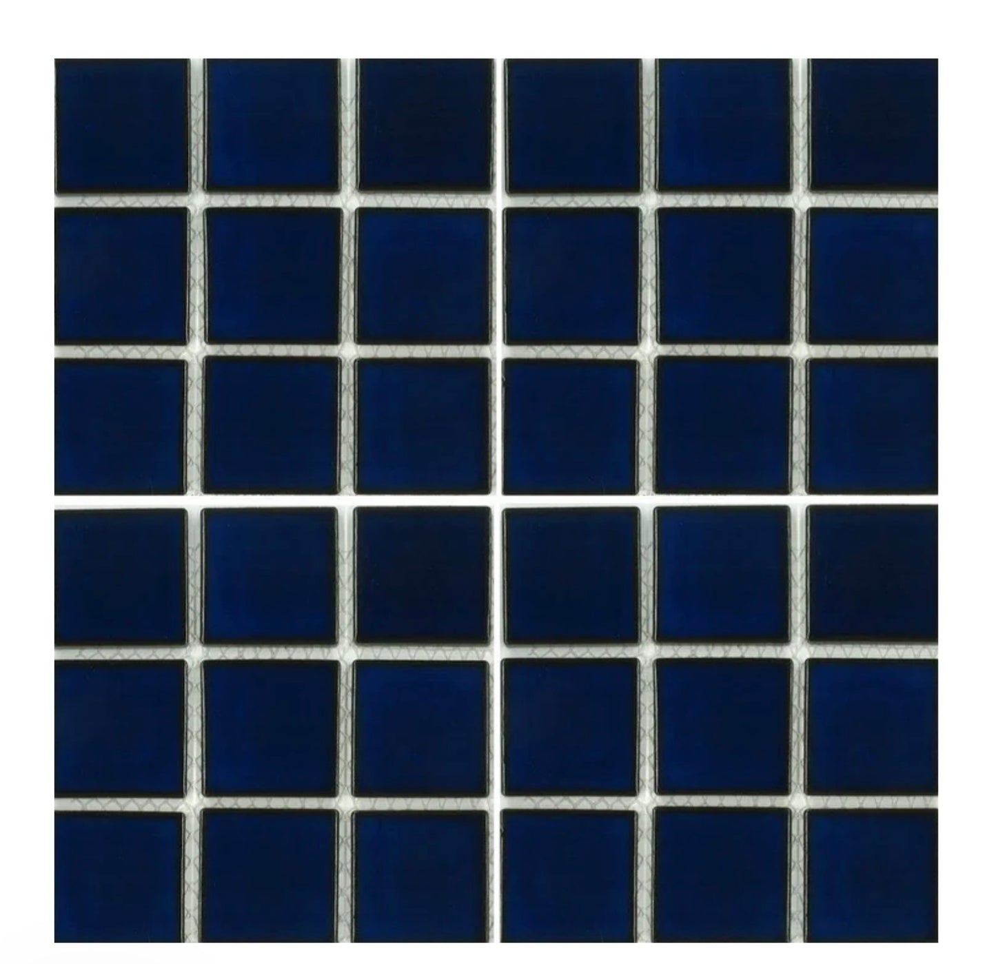 Fujiwa Celica Series Porcelain Tile Royal Blue, 2" x 2" - Pool Tile