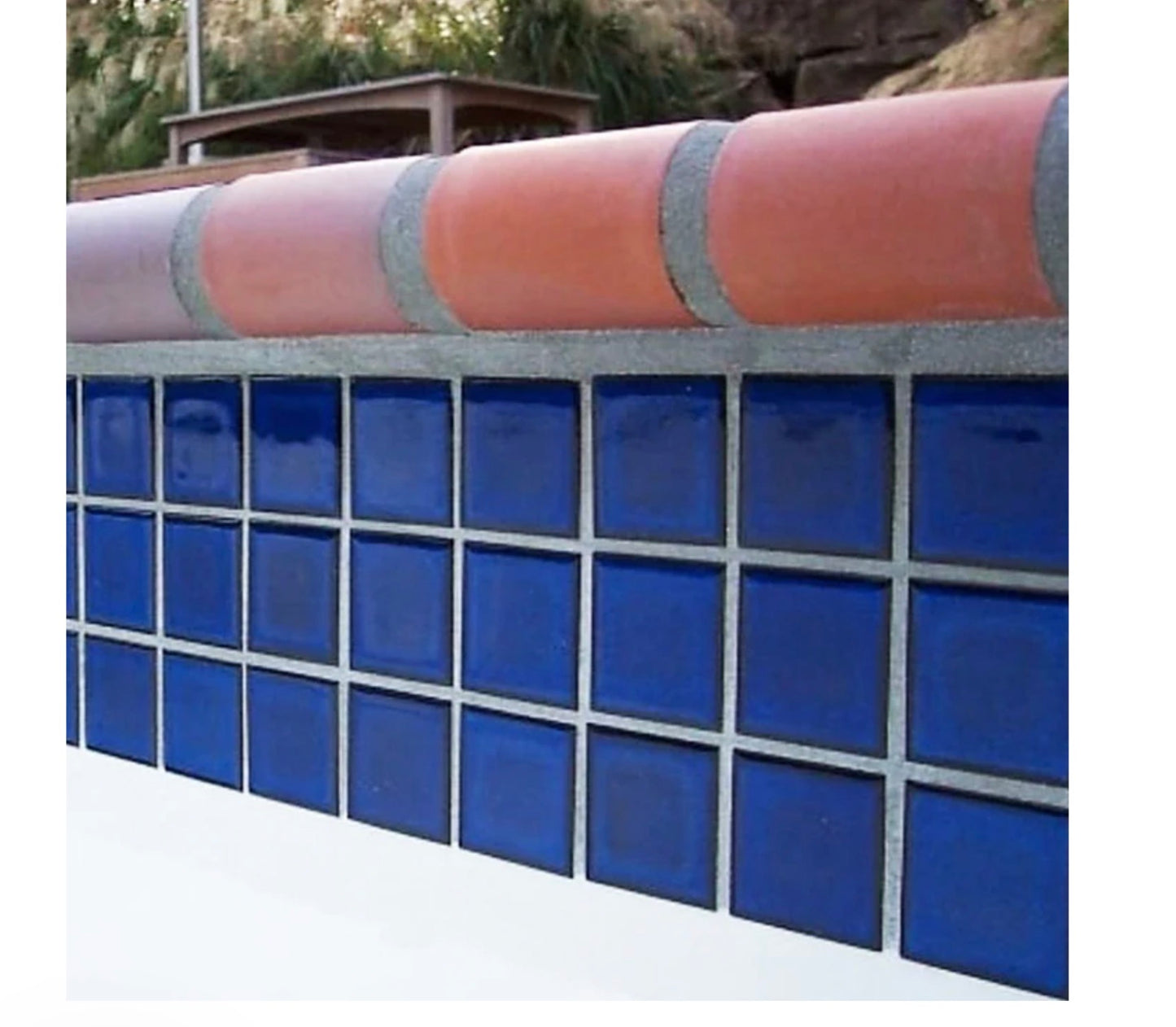 Fujiwa Celica Series Porcelain Tile Royal Blue, 2" x 2" - Pool Tile