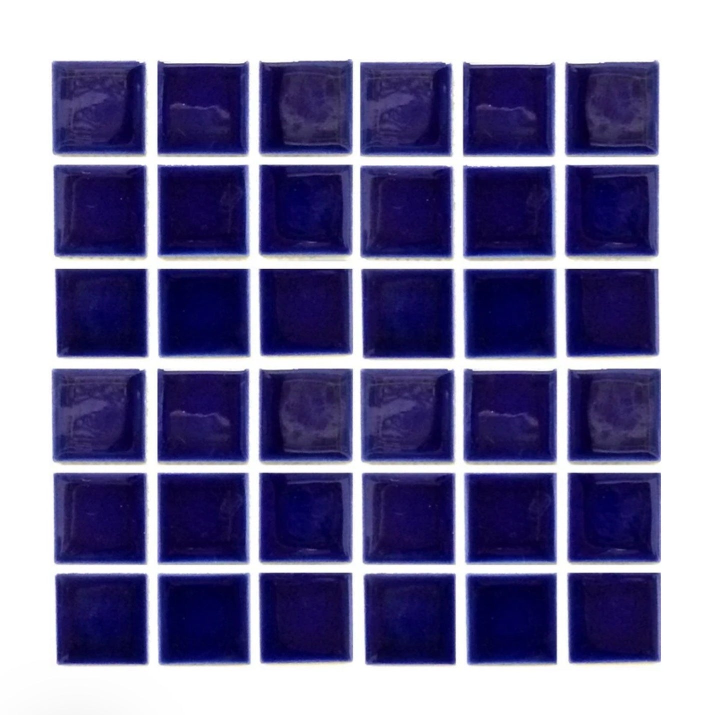 Fujiwa Celica Series Porcelain Tile Cobalt Blue, 2" x 2" - Pool Tile