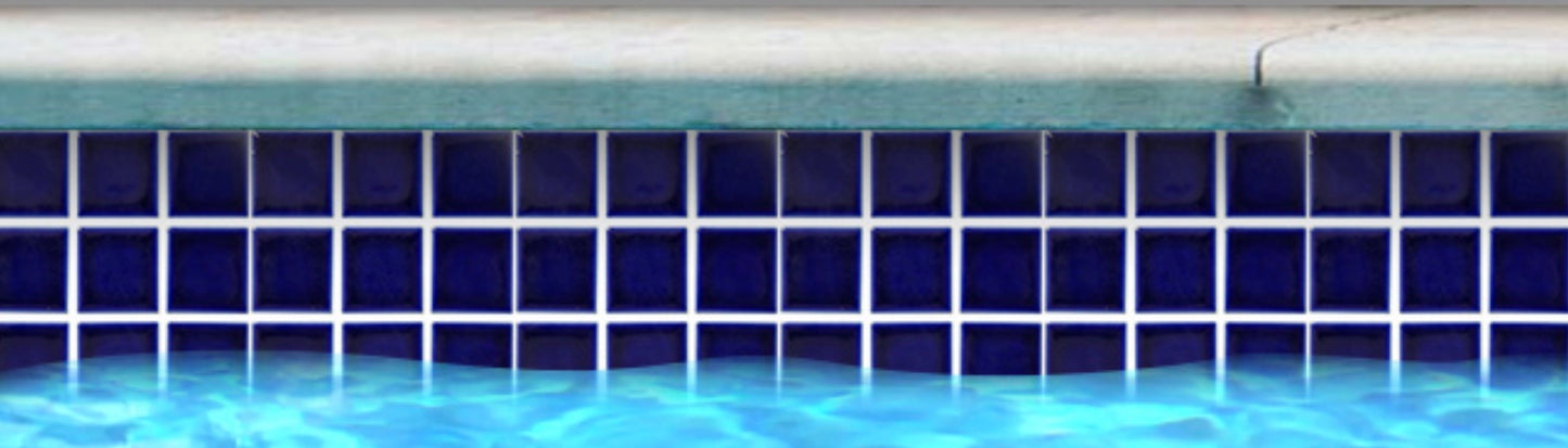 Fujiwa Celica Series Porcelain Tile Cobalt Blue, 2" x 2" - Pool Tile