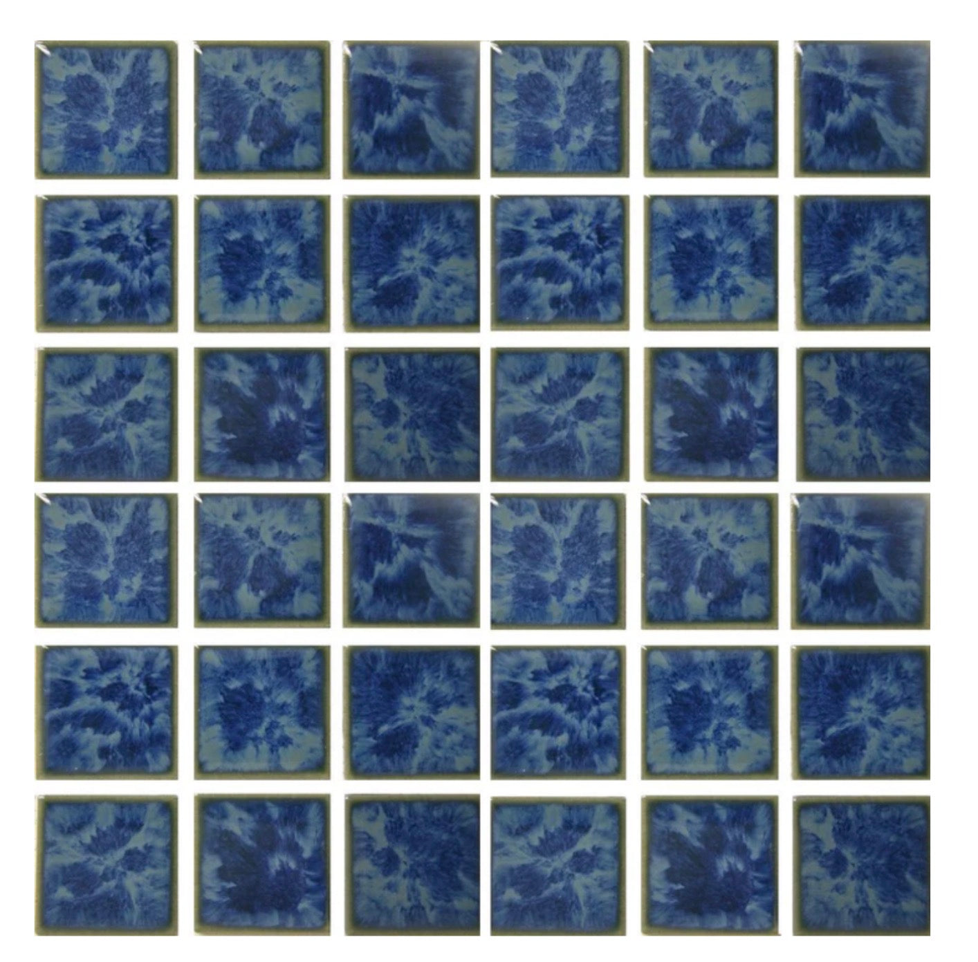 Fujiwa Celica Series Porcelain Tile Opal, 2" x 2" - Pool Tile