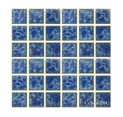 Fujiwa Celica Series Porcelain Tile Opal, 2" x 2" - Pool Tile — product image 3