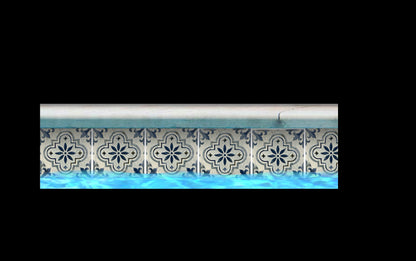 Fujiwa Flora-Beliz 6" x 6" Glossy Porcelain Pool Tile — product image 3
