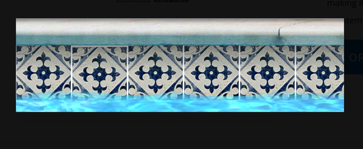 6x6 Fujiwa Flora Vera Porcelain Tile, Flora Series