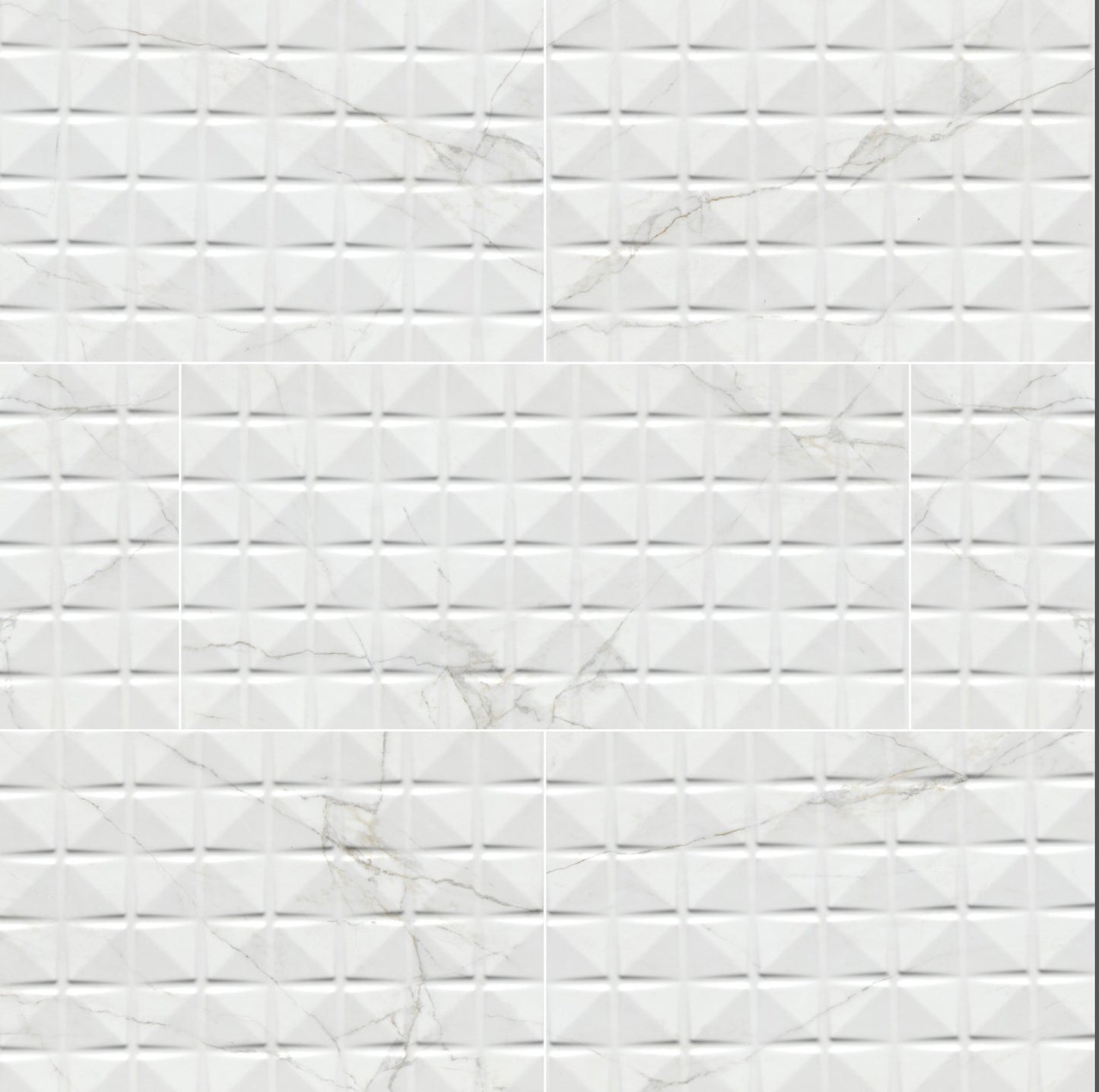 MSI Dymo - 12" x 24" Geometric Chex Wall Tile - Glossy Visual