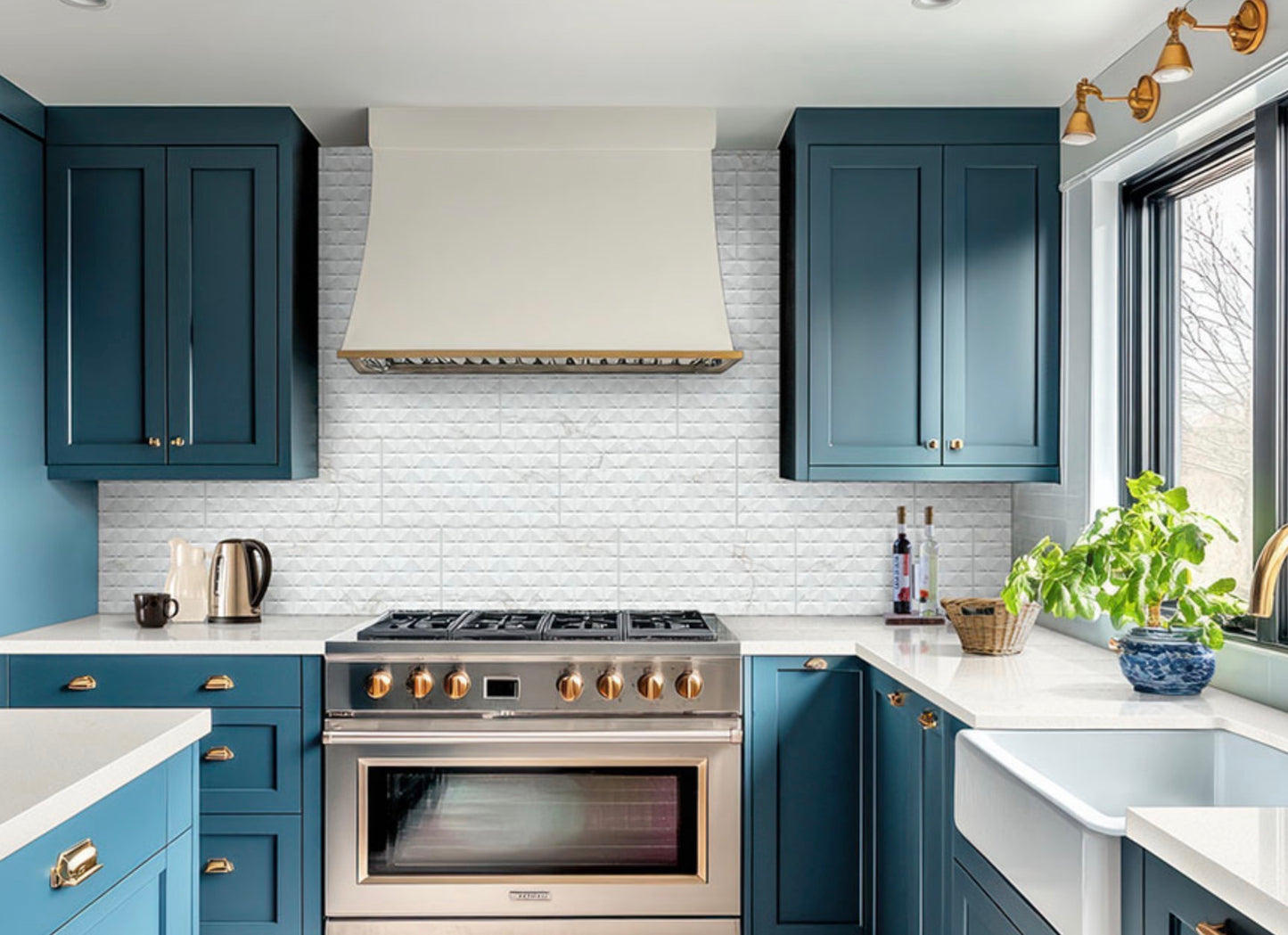 MSI Dymo - 12" x 24" Geometric Chex Wall Tile - Glossy Visual