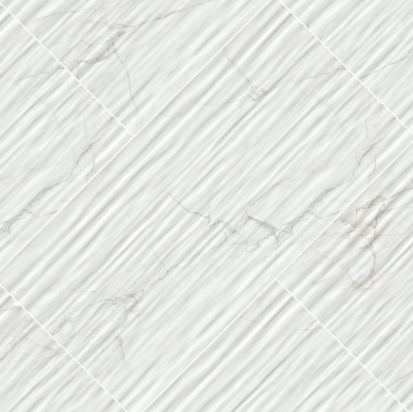 Dymo Calacatta Stripe White 12X24