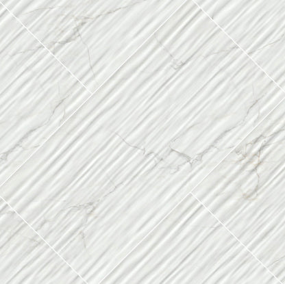Dymo Calacatta Stripe White 12X24 — product image 2