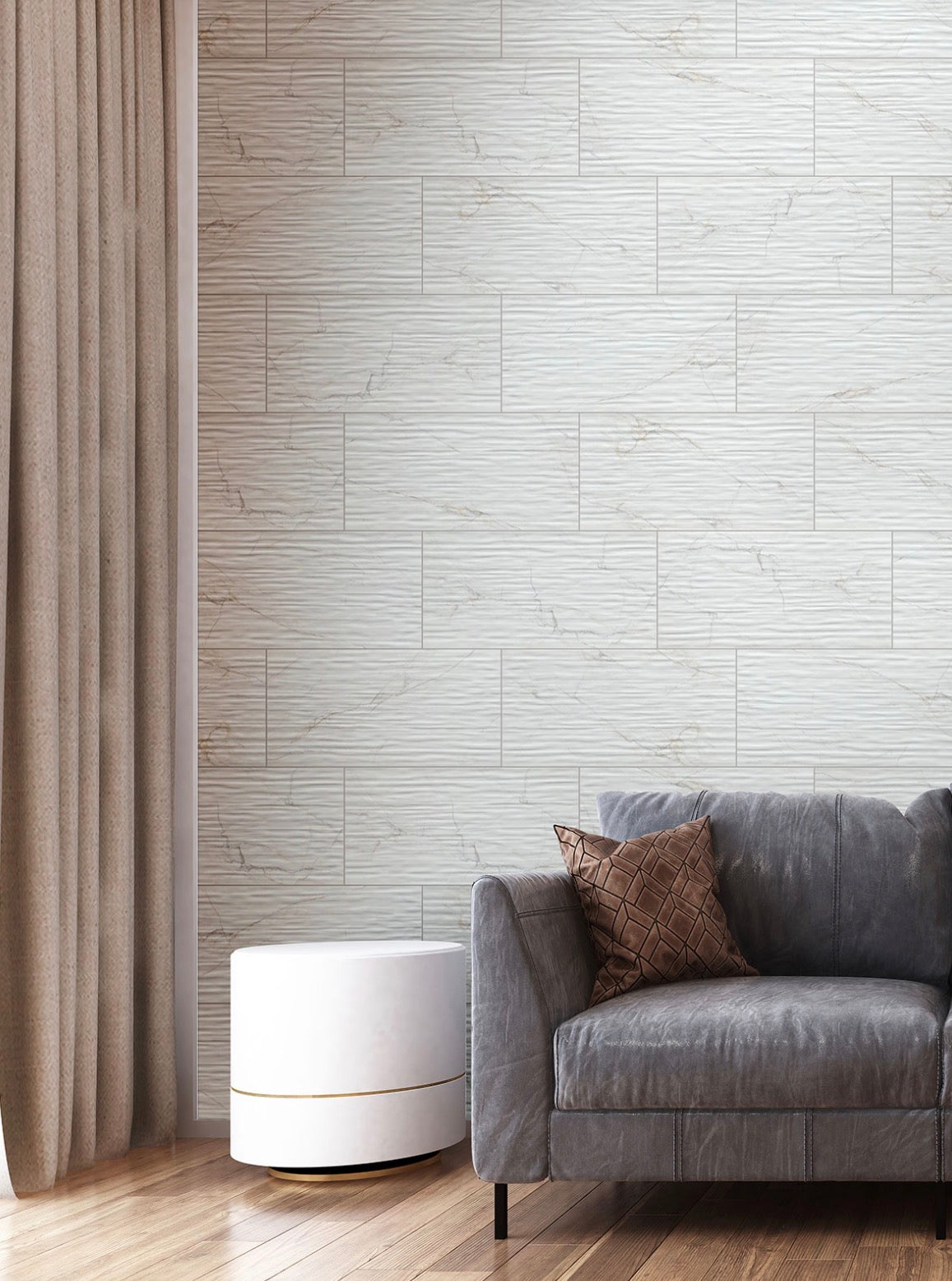 Dymo Calacatta Stripe White 12X24