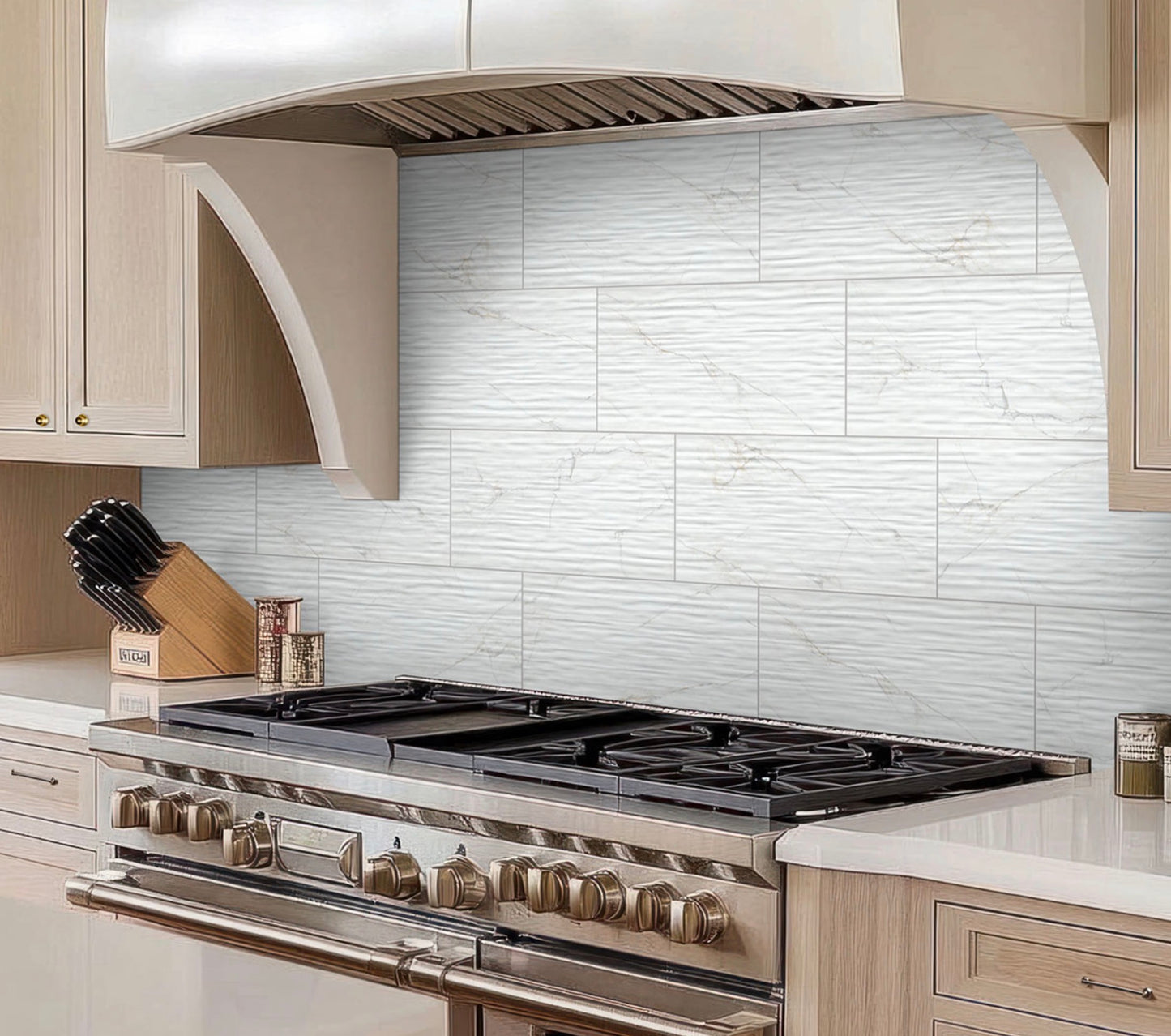 Dymo Calacatta Stripe White 12X24