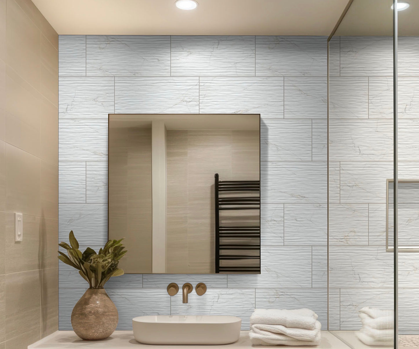 Dymo Calacatta Stripe White 12X24