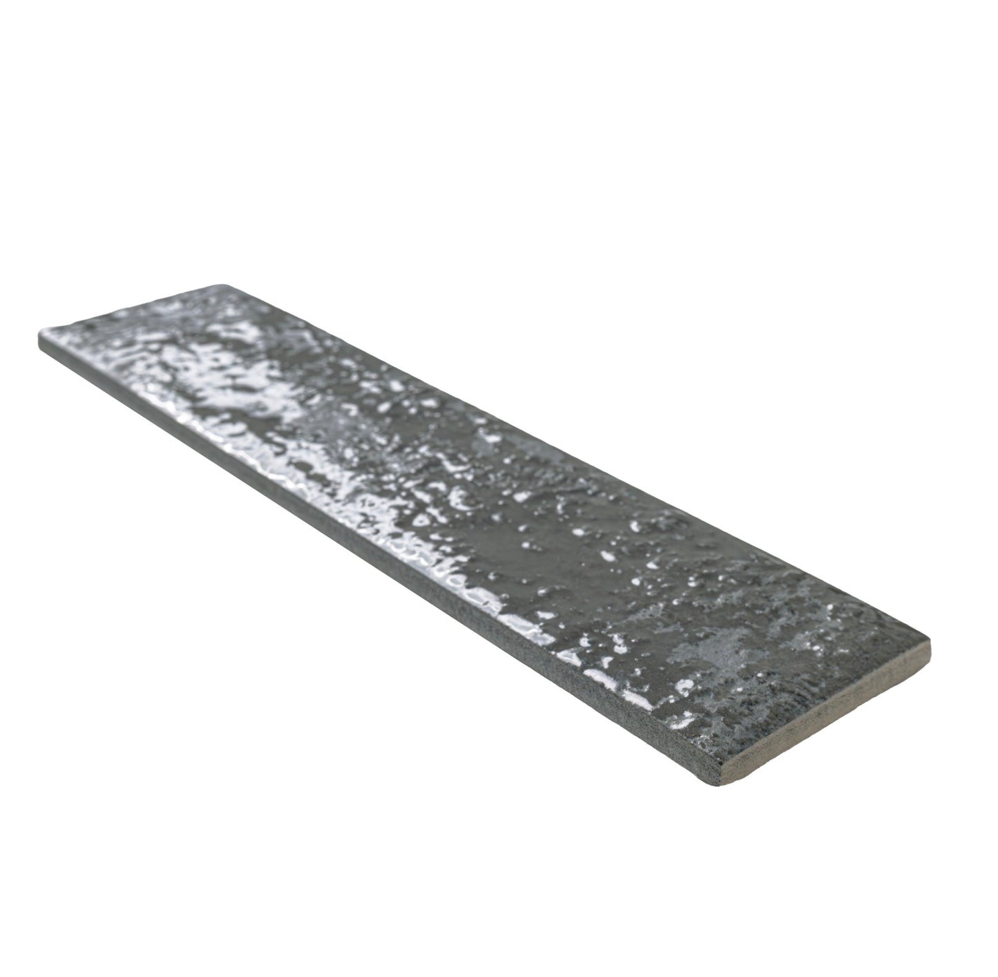 Mattonella Carbone 2.5X10 Glazed Porcelain Wall Tile