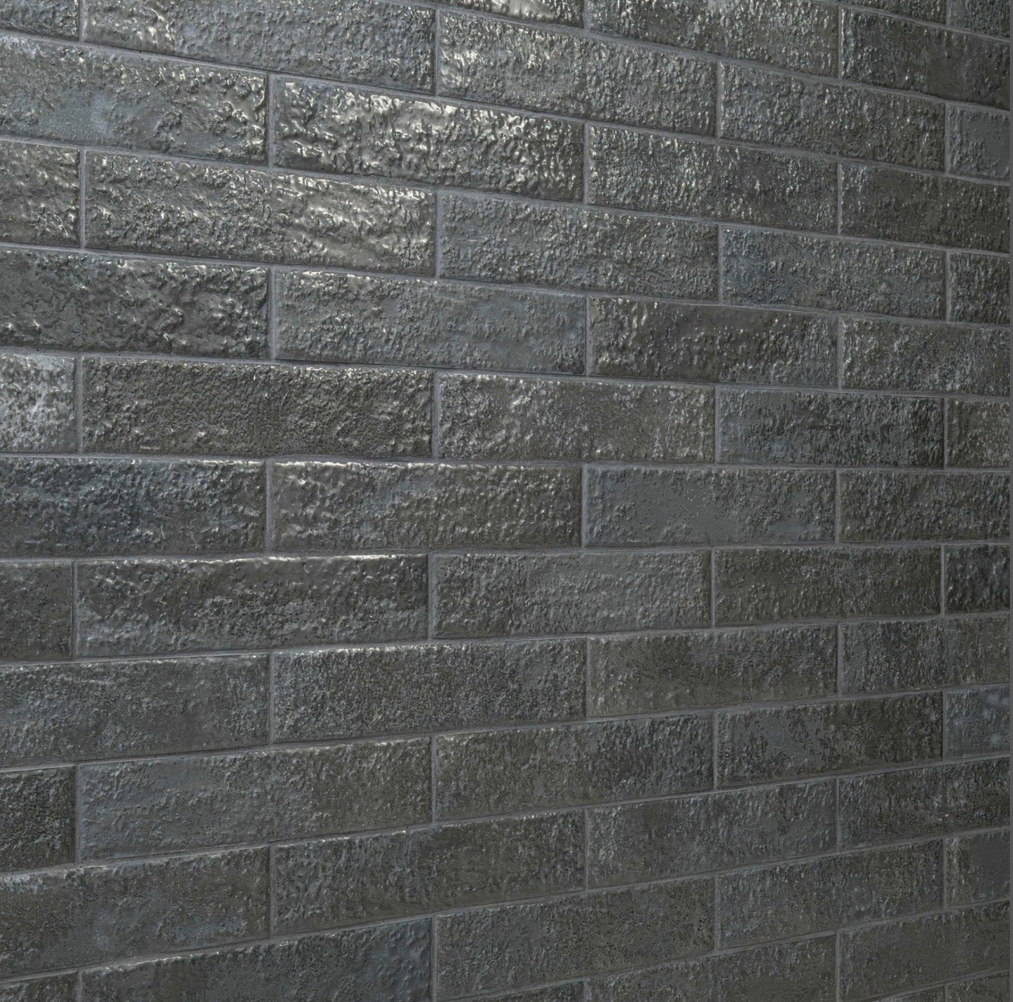 Mattonella Carbone 2.5X10 Glazed Porcelain Wall Tile