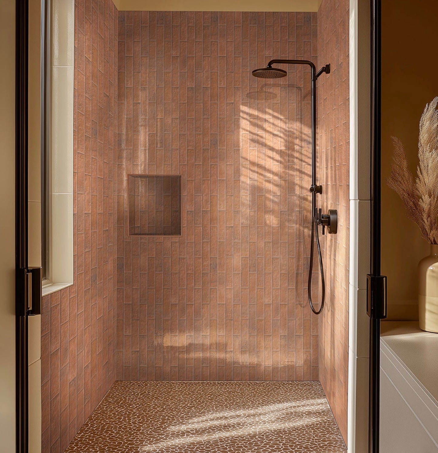 Mattonella Cotto 2.5X10 Glazed Porcelain WallTile